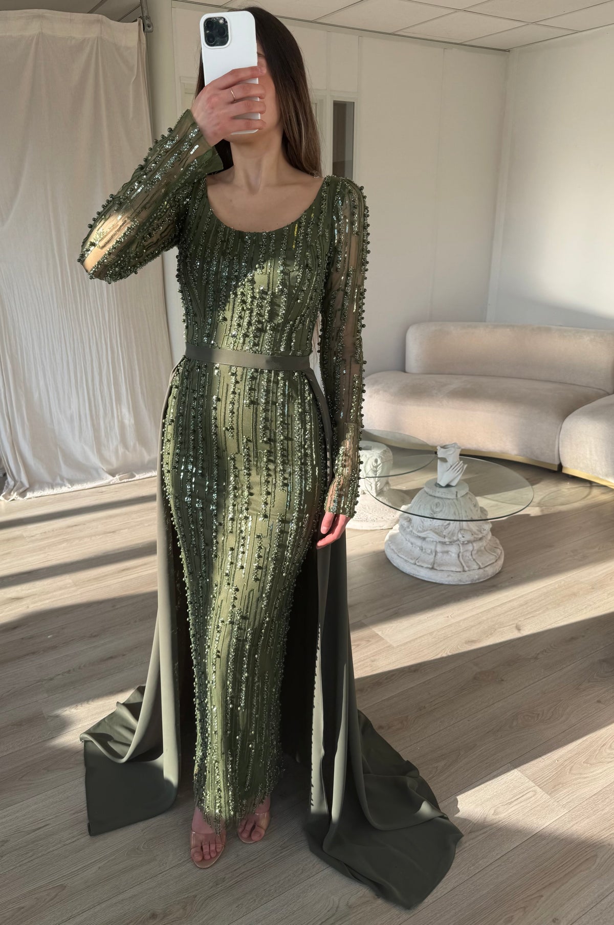 The Amasa dress khaki