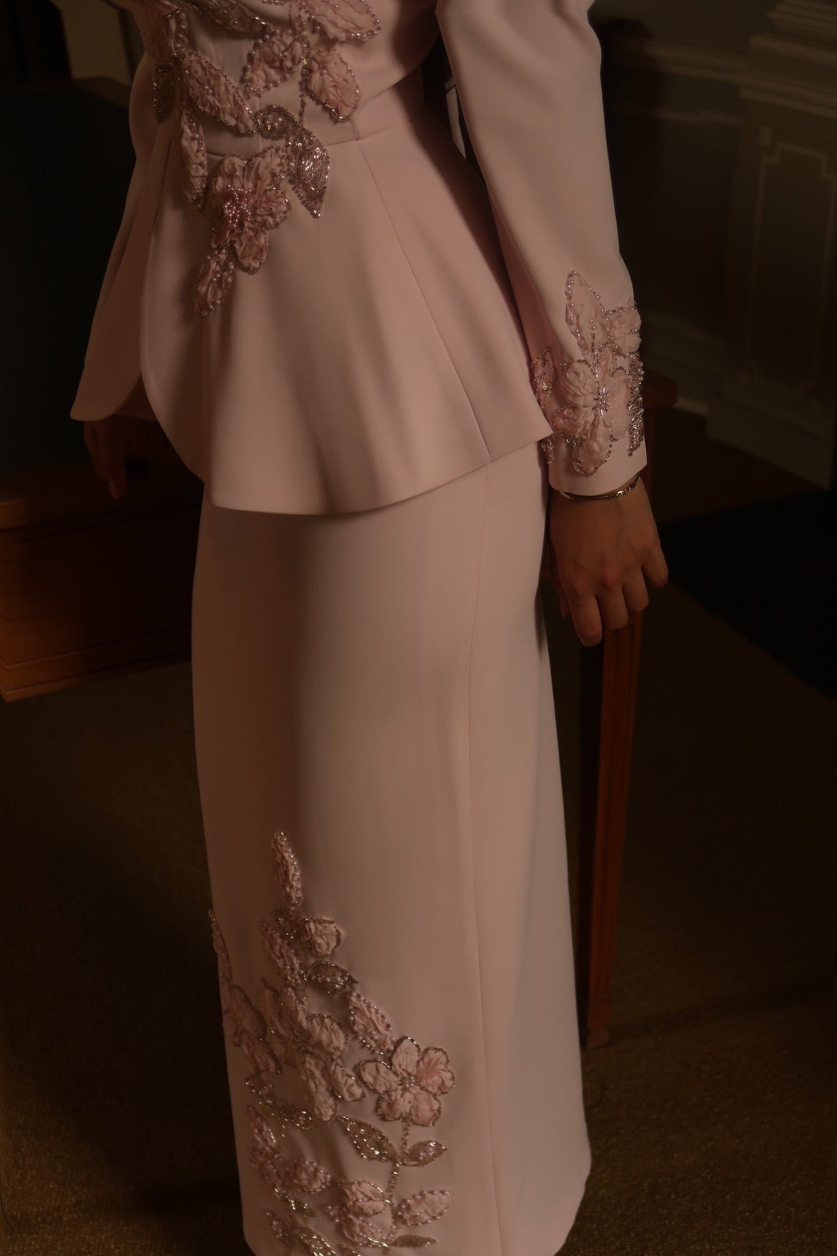 The Vivienne dress soft pink