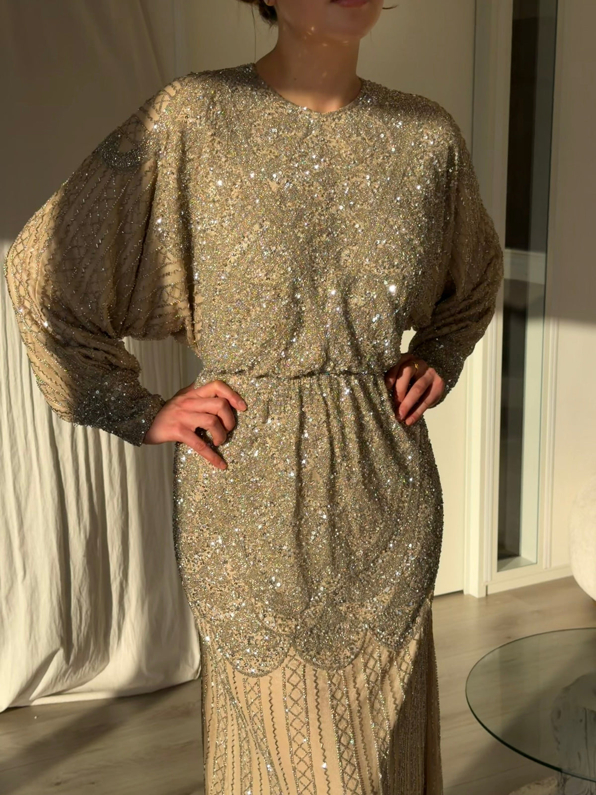 The Ceylan dress beige