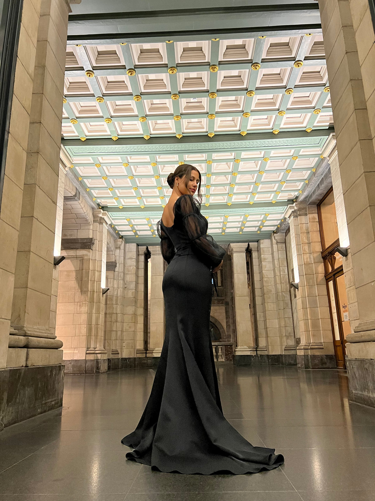 The Dafina dress black
