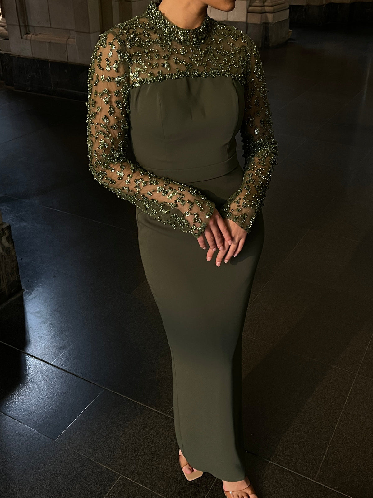 The Darla dress khaki