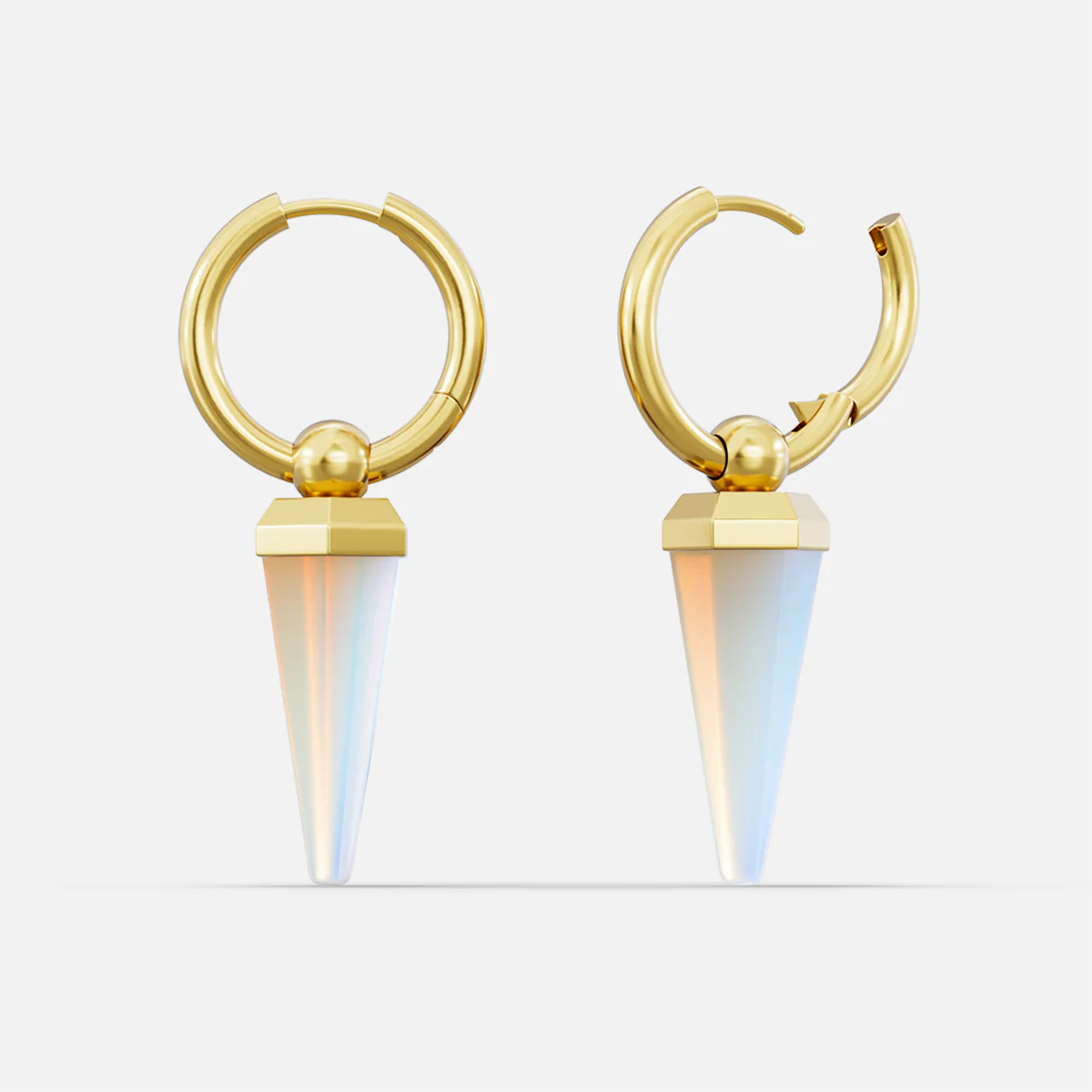 CRYSTAL PRISMATIC EARRINGS