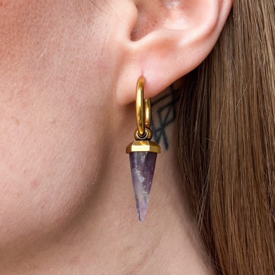 CRYSTAL PRISMATIC EARRINGS