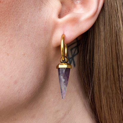 CRYSTAL PRISMATIC EARRINGS