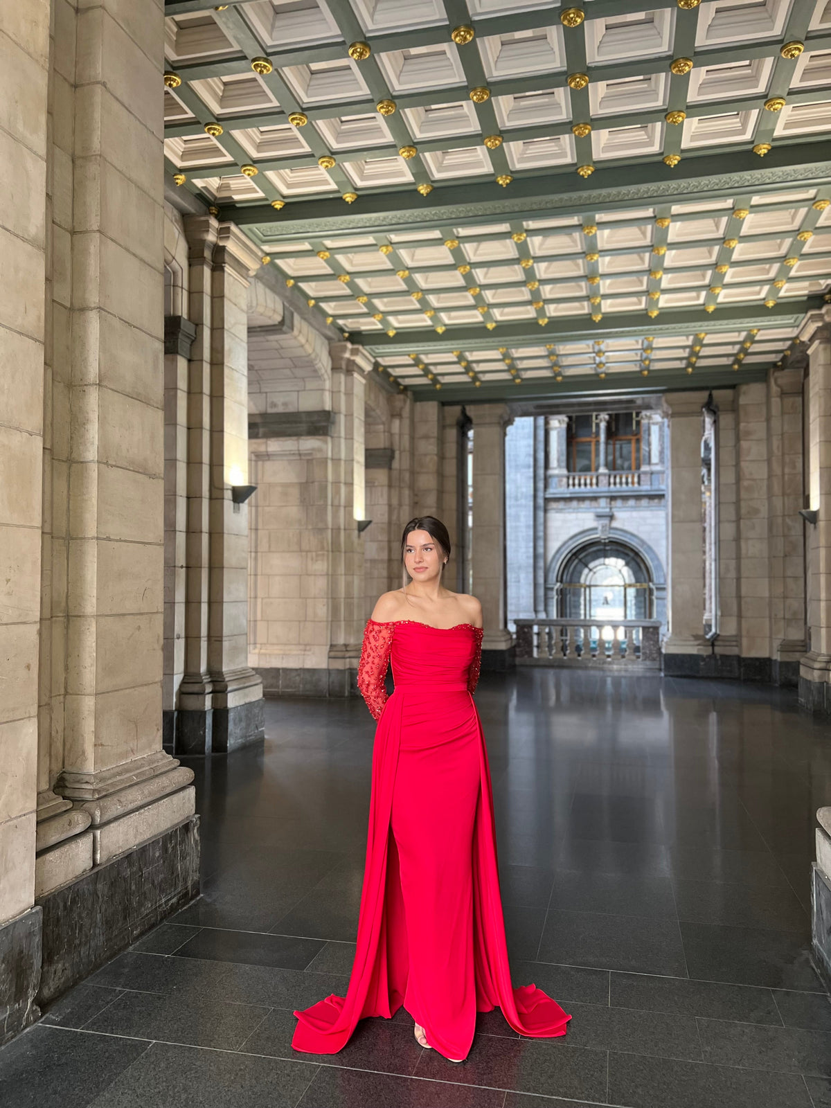 The Asiya dress red