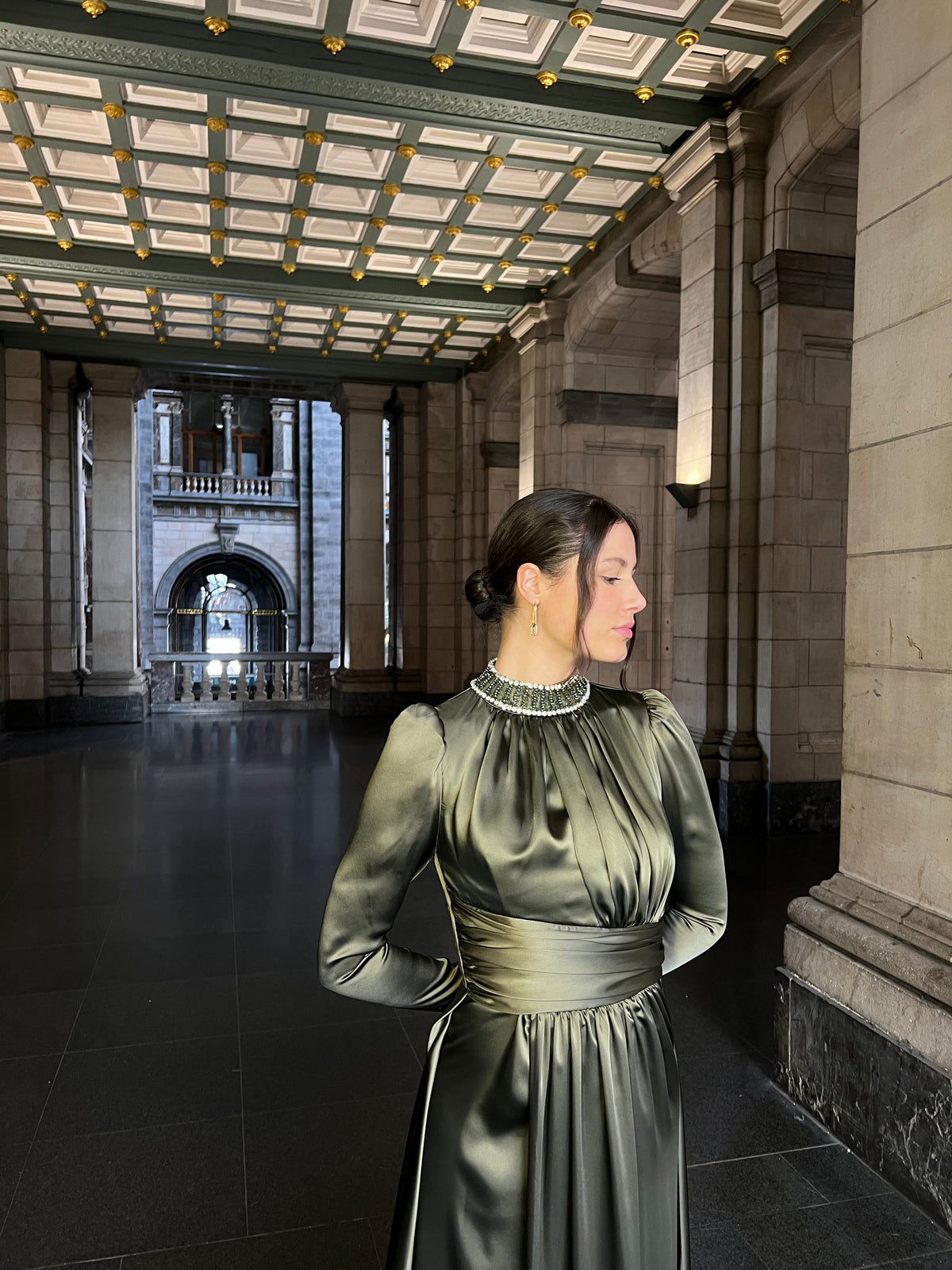 The Nasira dress green