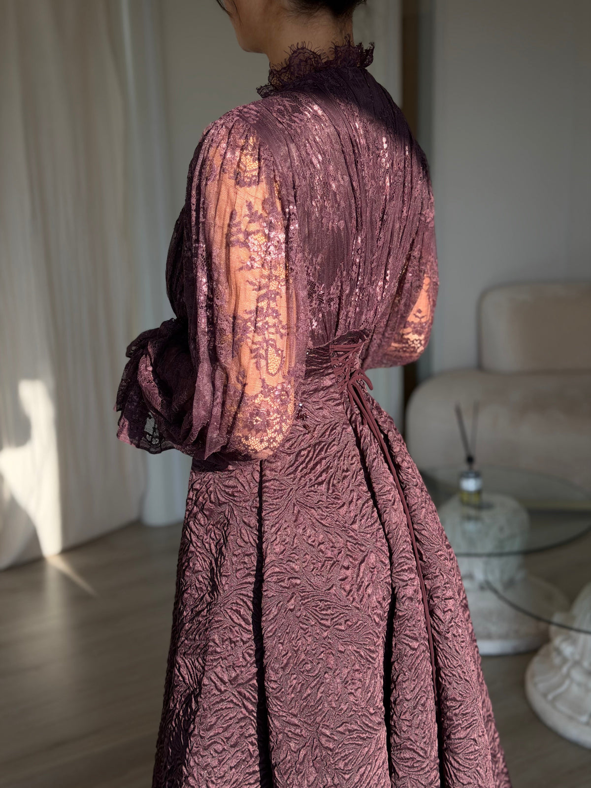 The Valaya dress deep purple