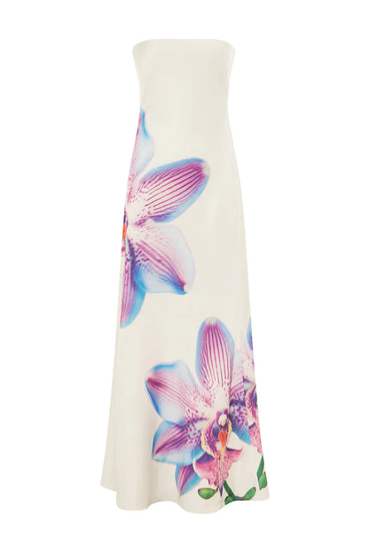 CELESTE MAXI DRESS - ORCHID WHITE