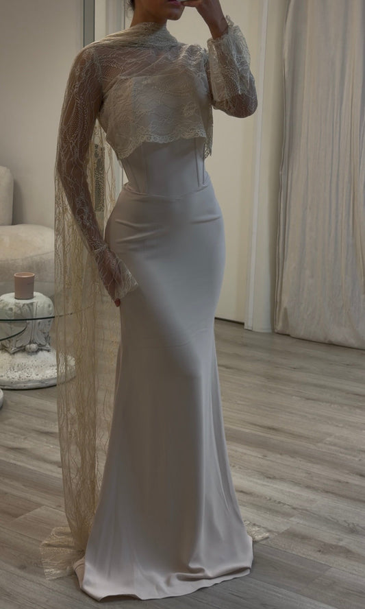 The Amera dress beige