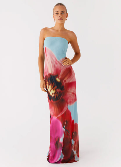 Amelle Maxi Dress - Turquoise Bloom