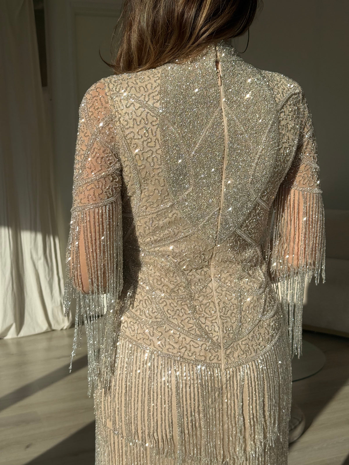 The Olena dress beige