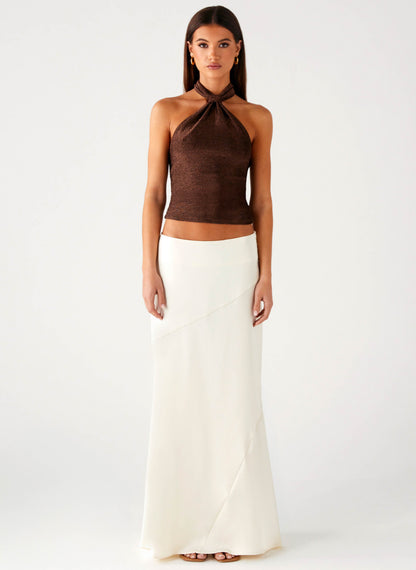 Chandra Maxi Skirt - Ivory
