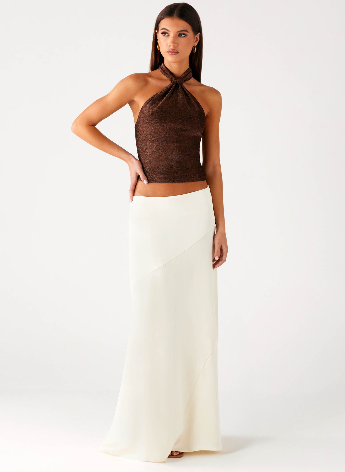 Chandra Maxi Skirt - Ivory