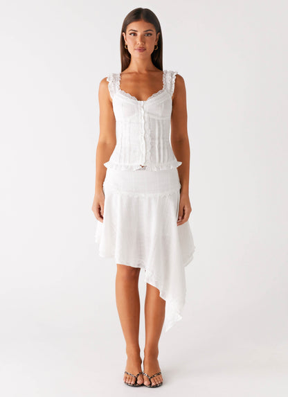 Clearwater Mist Top - White