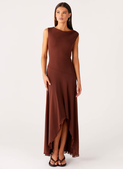 Danika Maxi Dress - Chocolate