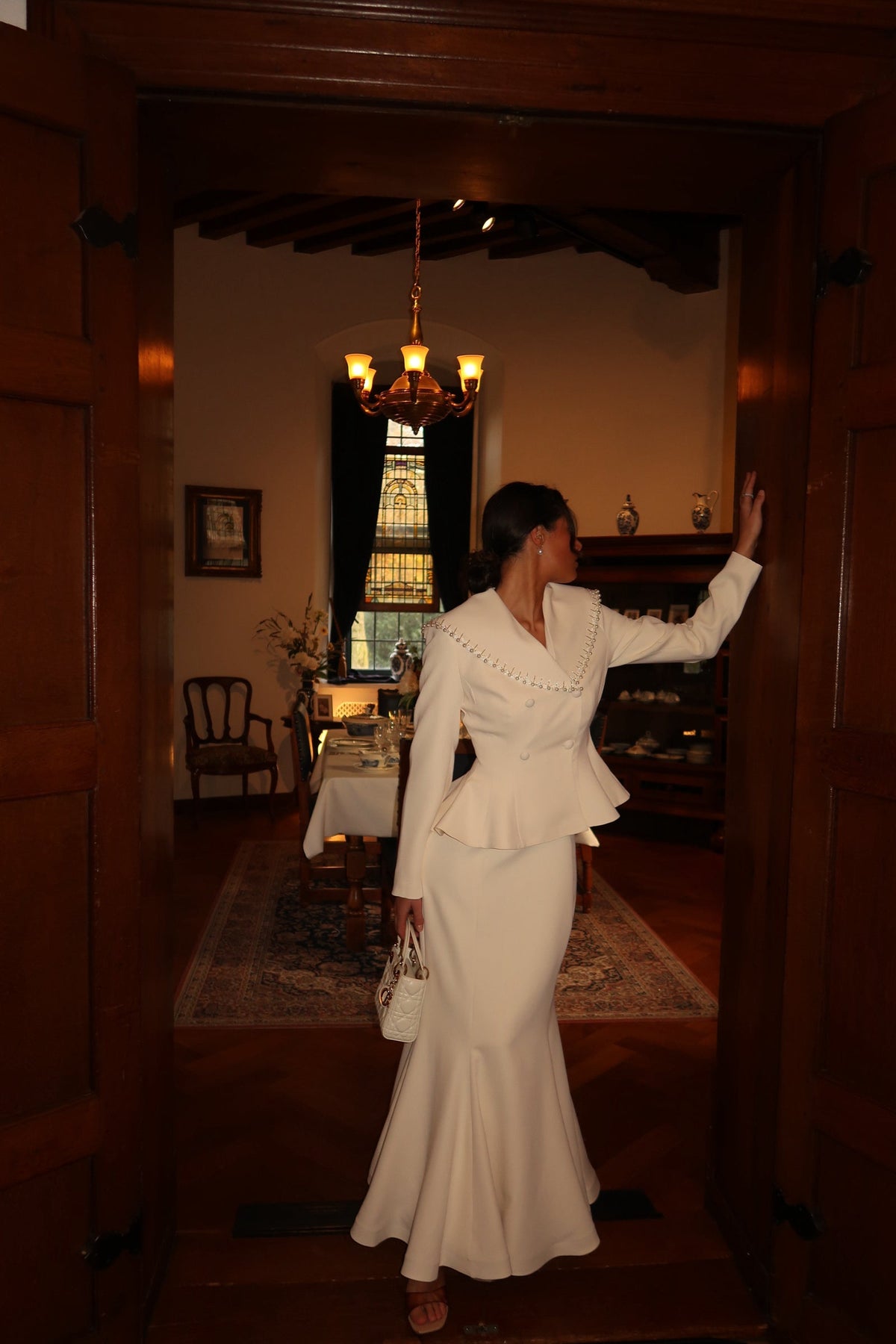 The Evelina suit ivory