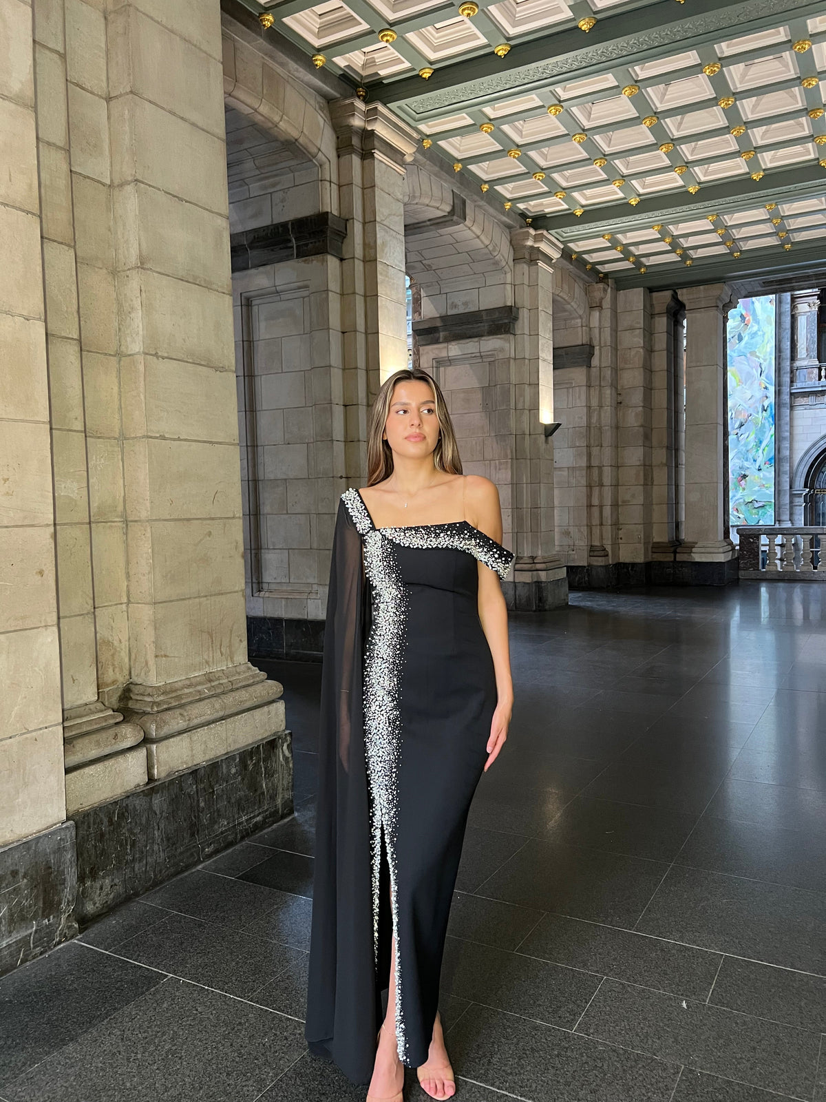 The Muzeya dress black