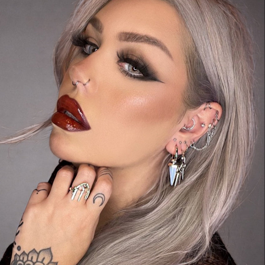 CRYSTAL PRISMATIC EARRINGS