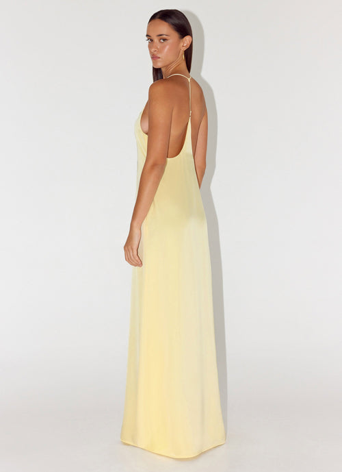 Fine Line Maxi Dress - Yellow