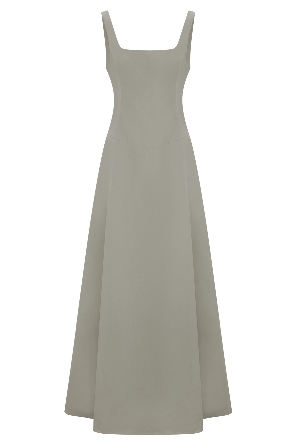 Salma Drop Waist Cotton Maxi Dress - Sage