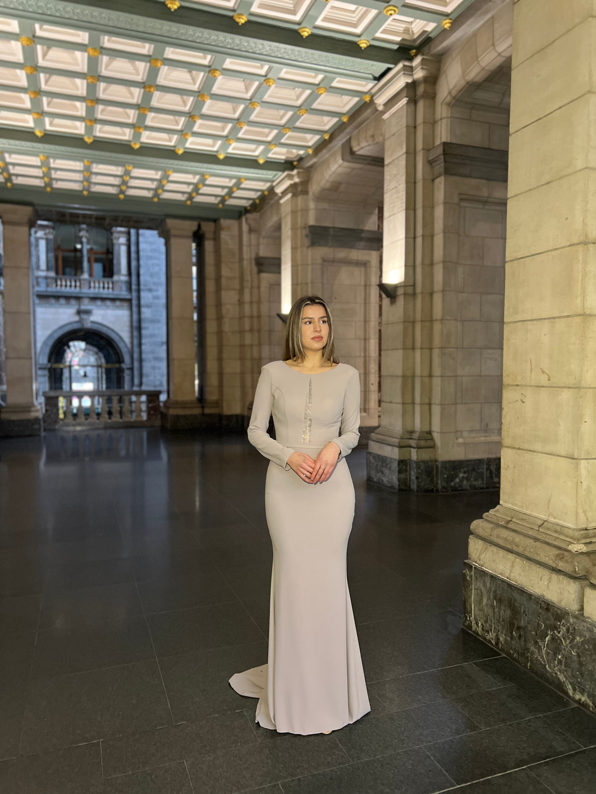 The Azide dress taupe