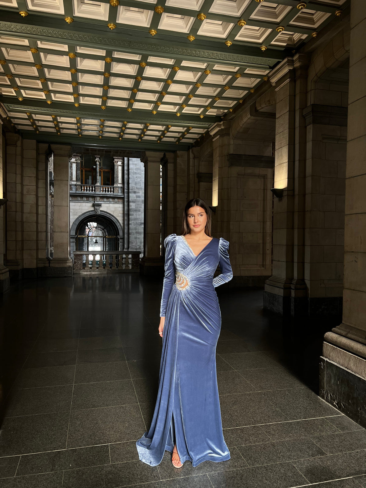 The Ilayda dress blue