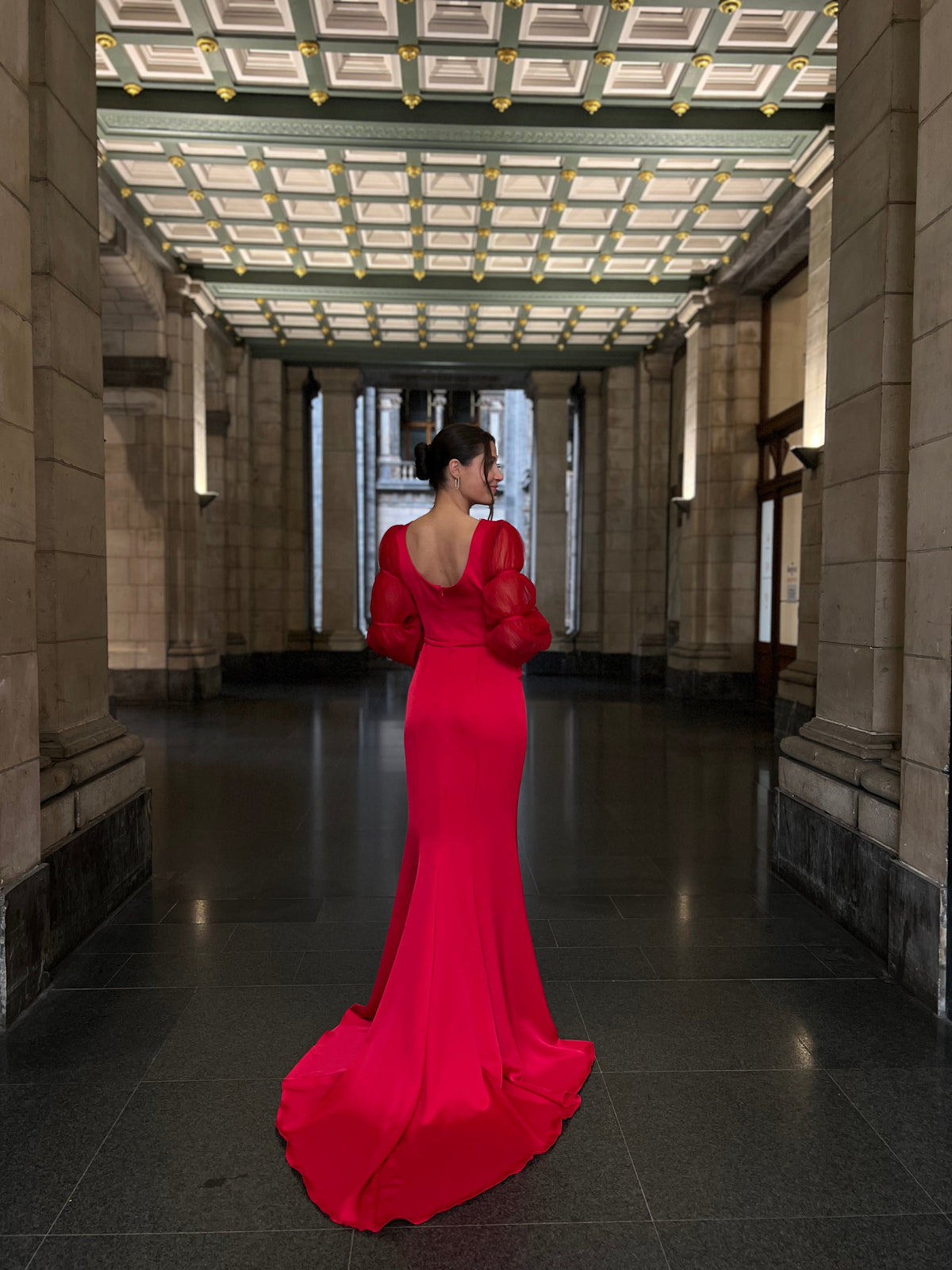 The Dafina dress red