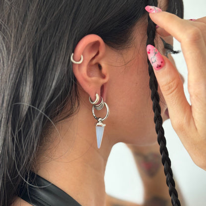 CRYSTAL PRISMATIC EARRINGS